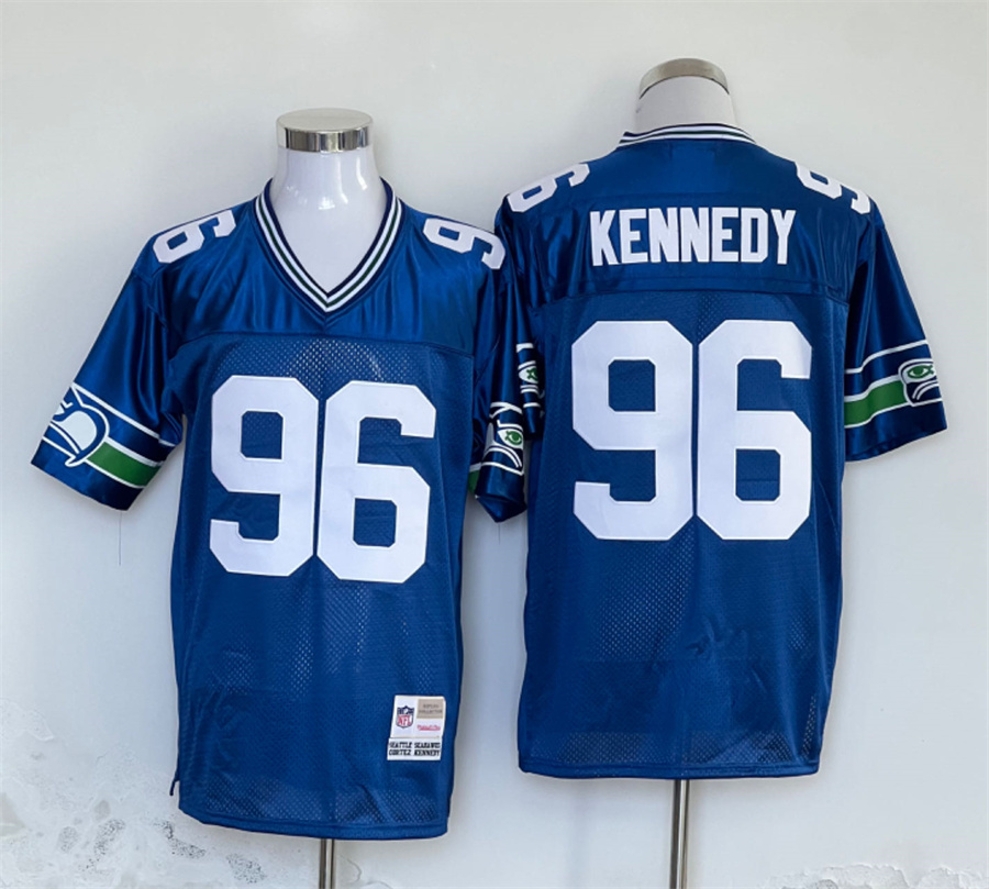 Men's Seattle Seahawks Cortez Kennedy Mitchell & Ness Royal Legacy Jersey